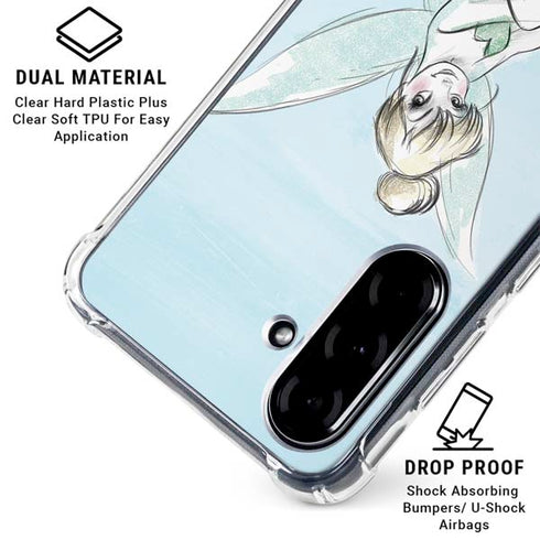 Disney Tinker Bell Sketch Art Galaxy A36 5G Clear Case