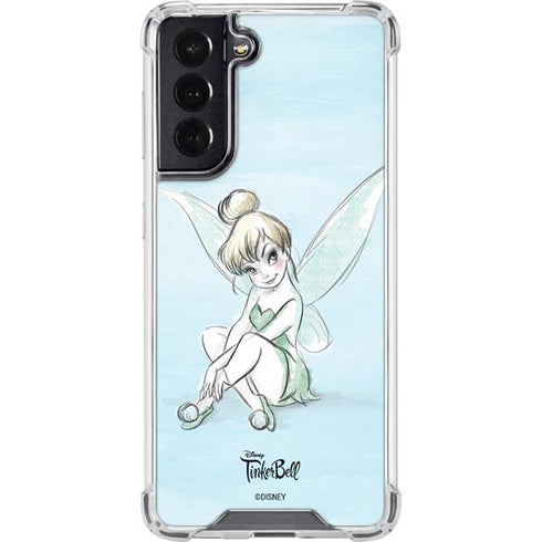 Disney Tinker Bell Sketch Art Galaxy S22 Clear Case