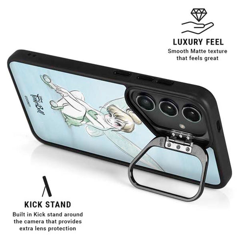 Disney Tinker Bell Sketch Art Galaxy S25 Kickstand Case