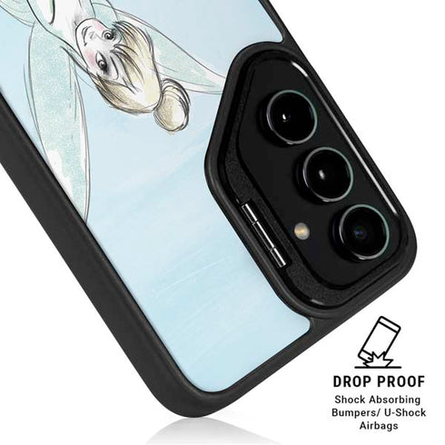 Disney Tinker Bell Sketch Art Galaxy S25 Kickstand Case