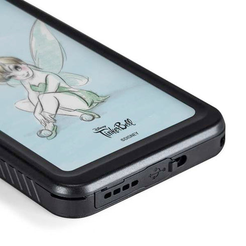 Disney Tinker Bell Sketch Art Galaxy S24 Plus Waterproof Case