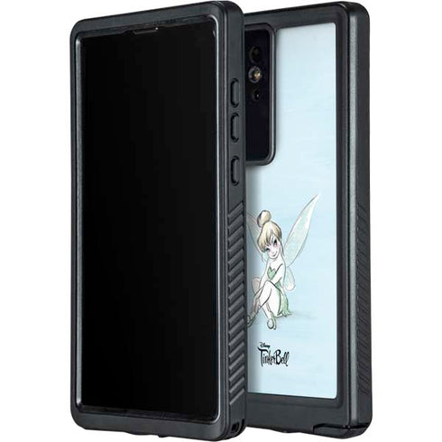 Disney Tinker Bell Sketch Art Galaxy S24 Ultra Waterproof Case