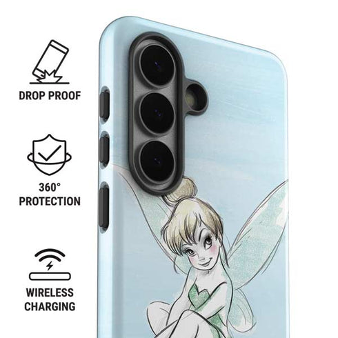 Disney Tinker Bell Sketch Art Galaxy S26 Impact Case