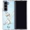 Disney Tinker Bell Sketch Art Galaxy Z Fold5 5G Clear Case