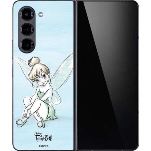 Disney Tinker Bell Sketch Art Galaxy Z Fold5 5G Skin