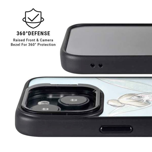 Disney Tinker Bell Sketch Art iPhone 14 Kickstand Case