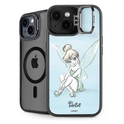 Disney Tinker Bell Sketch Art iPhone 15 Kickstand Case