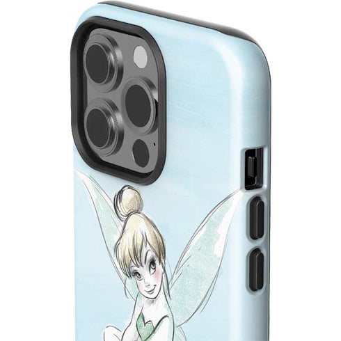 Disney Tinker Bell Sketch Art iPhone 15 Pro Impact Case