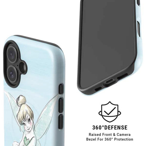 Disney Tinker Bell Sketch Art iPhone 16 Magsafe Impact Case