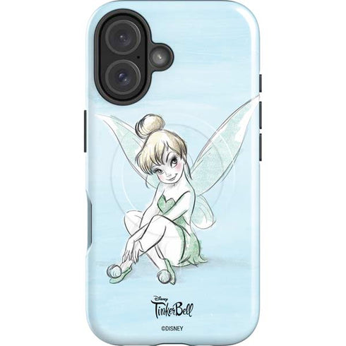 Disney Tinker Bell Sketch Art iPhone 16 Plus Magsafe Impact Case