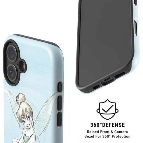 Disney Tinker Bell Sketch Art iPhone 16 Plus Magsafe Impact Case