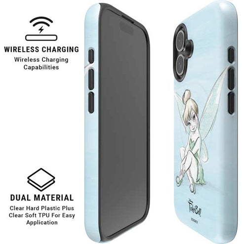 Disney Tinker Bell Sketch Art iPhone 16 Plus Magsafe Impact Case