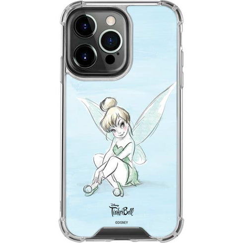 Disney Tinker Bell Sketch Art iPhone 16 Pro Clear Case