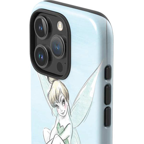 Disney Tinker Bell Sketch Art iPhone 16 Pro Impact Case