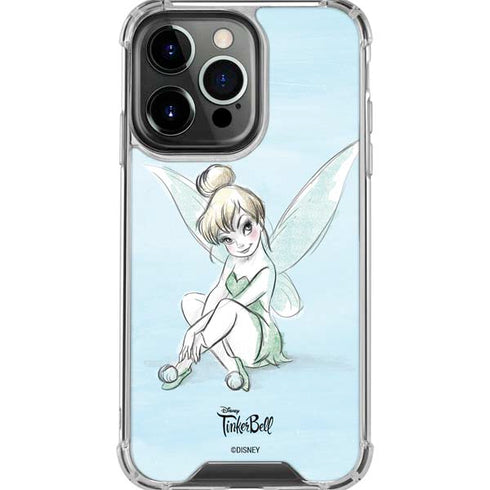 Disney Tinker Bell Sketch Art iPhone 16 Pro Max Clear Case