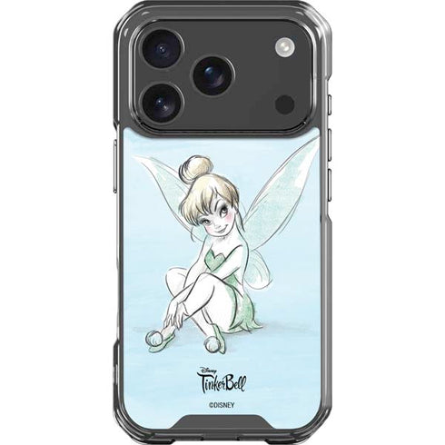 Disney Tinker Bell Sketch Art iPhone 17 Pro Clear Case