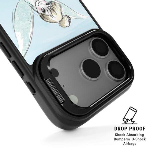 Disney Tinker Bell Sketch Art iPhone 17 Pro Kickstand Case