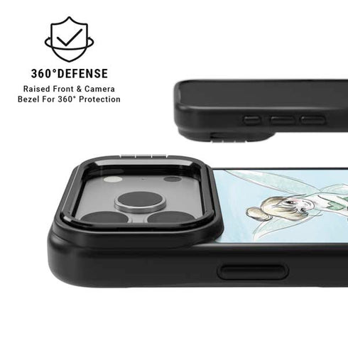 Disney Tinker Bell Sketch Art iPhone 17 Pro Max Kickstand Case