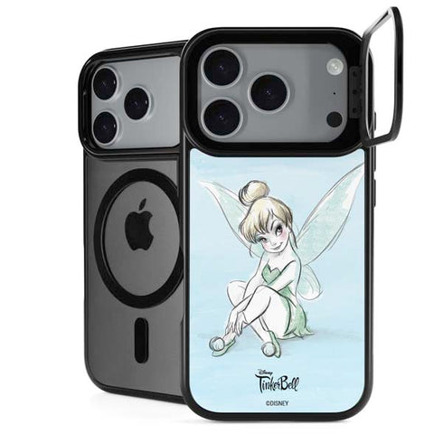 Disney Tinker Bell Sketch Art iPhone 18 Pro Kickstand Case
