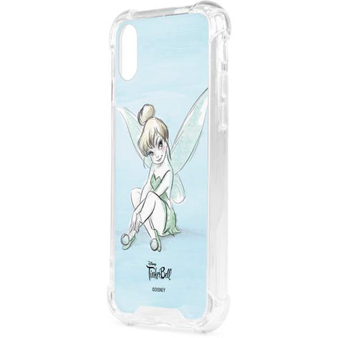 Disney Tinker Bell Sketch Art iPhone XS Clear Case