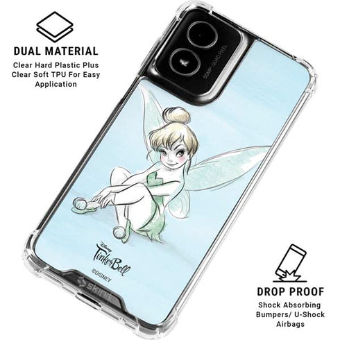 Disney Tinker Bell Sketch Art Moto G Power 5G (2024) Clear Case