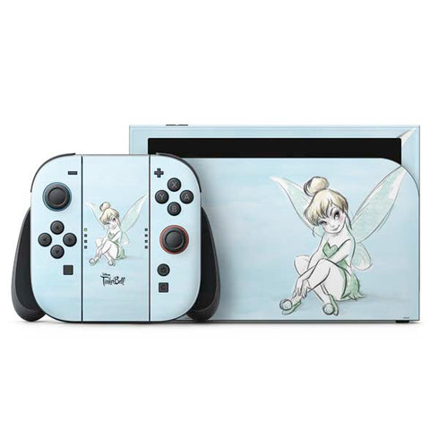 Disney Tinker Bell Sketch Art Nintendo Skins