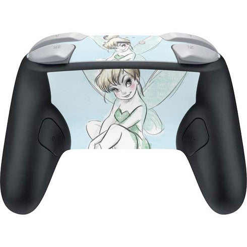 Disney Tinker Bell Sketch Art Nintendo Switch 2 (2025) Pro Controller Skin