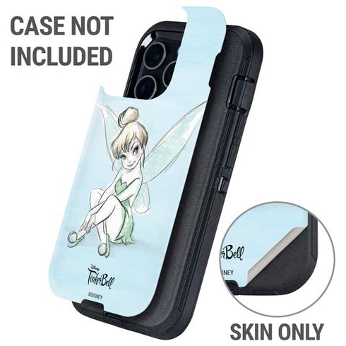 Disney Tinker Bell Sketch Art Otterbox Defender iPhone Skin