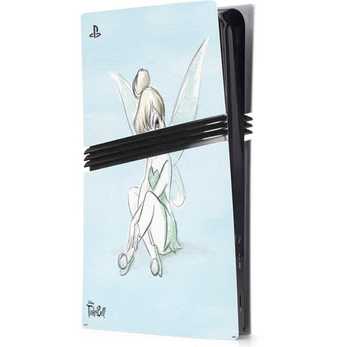 Disney Tinker Bell Sketch Art PS5 Pro Console Skin