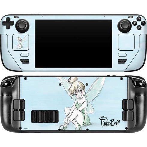 Disney Tinker Bell Sketch Art Steam Deck Handheld Gaming Computer OLED Skin
