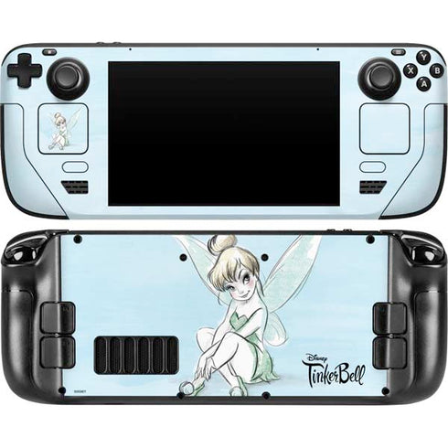 Disney Tinker Bell Sketch Art Steam Deck Handheld Gaming Computer Skin