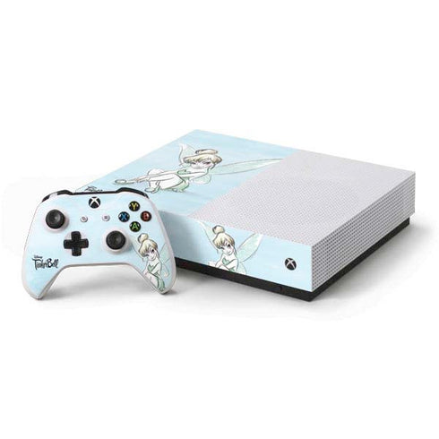 Disney Tinker Bell Sketch Art Xbox One S All-Digital Edition Bundle Skin