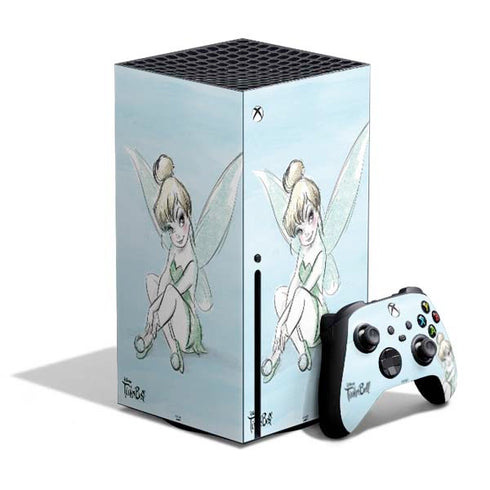 Disney Tinker Bell Sketch Art Xbox Series X Bundle Skin