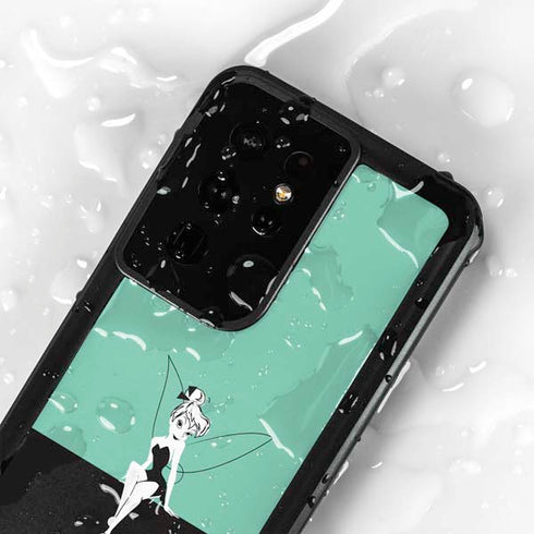 Disney Tinker Bell Color Block Galaxy S24 Ultra Waterproof Case