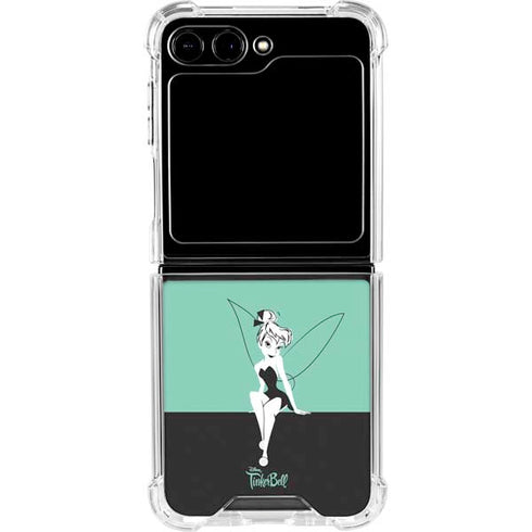 Disney Tinker Bell Color Block Galaxy Z Flip6 Clear Case