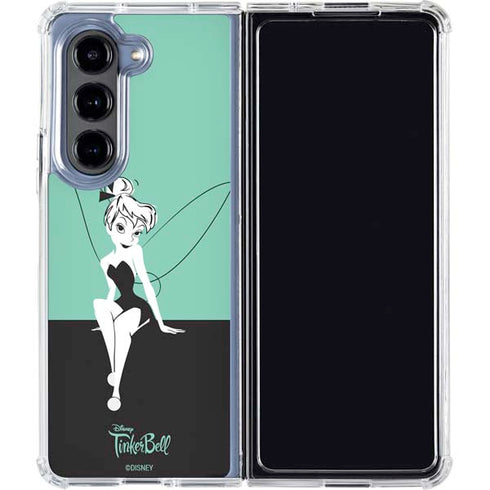 Disney Tinker Bell Color Block Galaxy Z Fold5 5G Clear Case