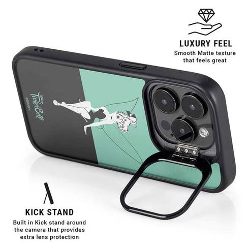Disney Tinker Bell Color Block iPhone 14 Pro Kickstand Case
