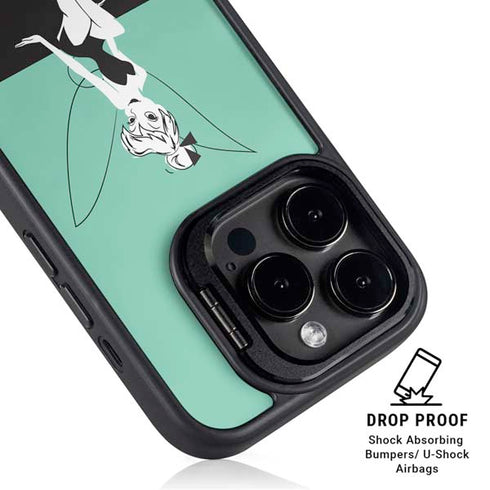 Disney Tinker Bell Color Block iPhone 15 Pro Max Kickstand Case