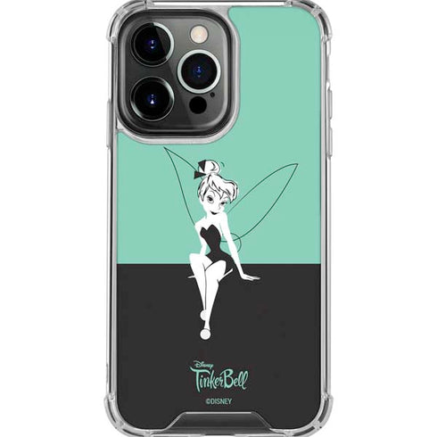 Disney Tinker Bell Color Block iPhone 16 Pro Max Clear Case