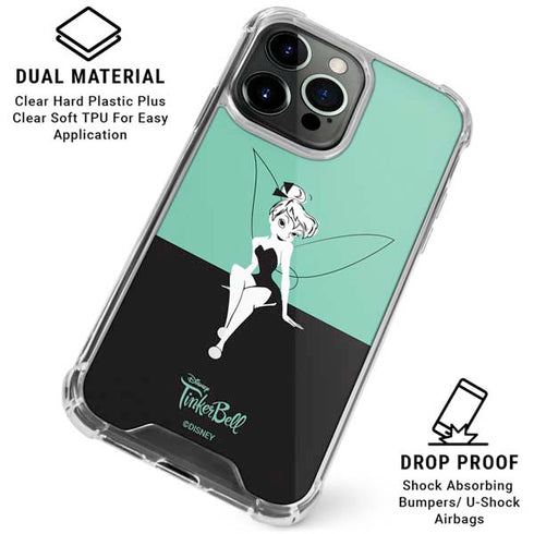 Disney Tinker Bell Color Block iPhone 16 Pro Max Clear Case