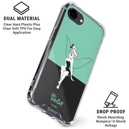 Disney Tinker Bell Color Block iPhone 16e Clear Case