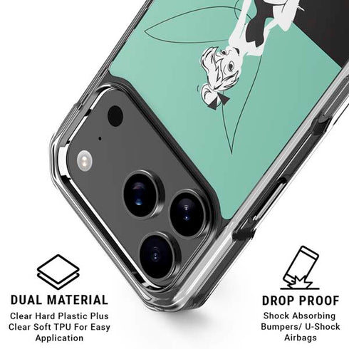 Disney Tinker Bell Color Block iPhone 18 Pro Clear Case