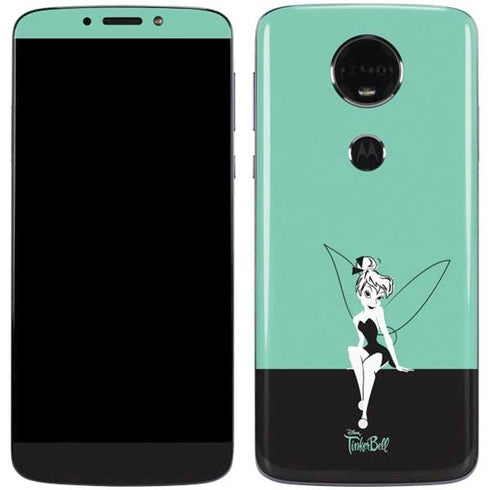 Disney Tinker Bell Color Block Moto E5 Plus Skin