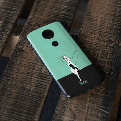 Disney Tinker Bell Color Block Moto E5 Plus Skin