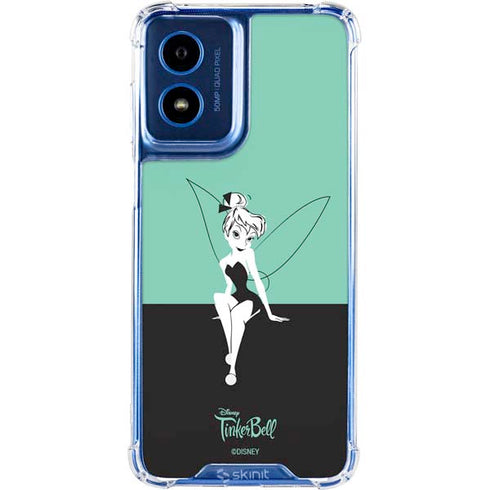 Disney Tinker Bell Color Block Moto G Play 4G (2024) Clear Case
