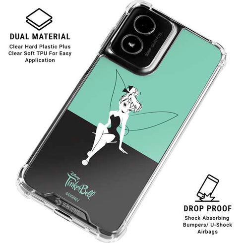 Disney Tinker Bell Color Block Moto G Power 5G (2024) Clear Case