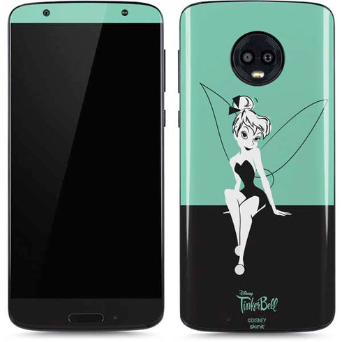 Disney Tinker Bell Color Block Moto G6 Skin