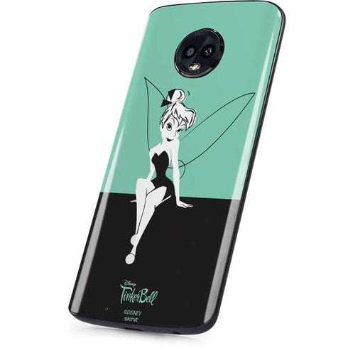 Disney Tinker Bell Color Block Moto G6 Skin