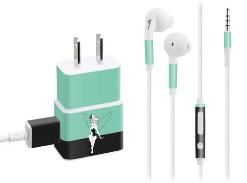 Disney Tinker Bell Color Block Phone Charger Skin