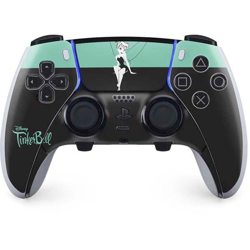 Disney Tinker Bell Color Block PS5 DualSense Edge Pro Controller Skin